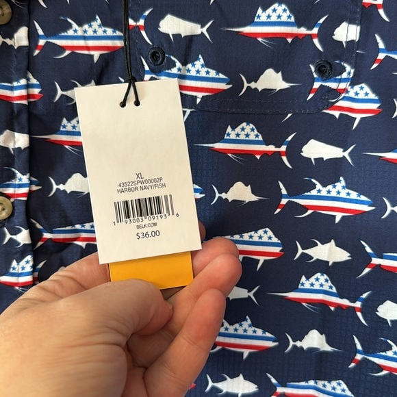 Ocean Coast. Size XL. Kid’s fishing shirt. NWT - Picture 5 of 7